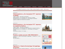 Tablet Screenshot of ostrogski.pl